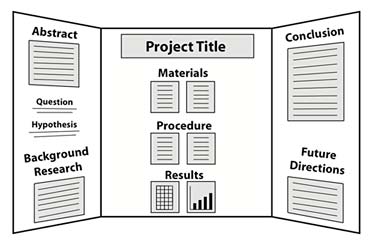 An example of a Science Fair Project display board